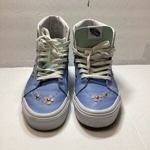 Vans Women's/ unisex  Blue High-Top Sneakers collab with sandy Liang